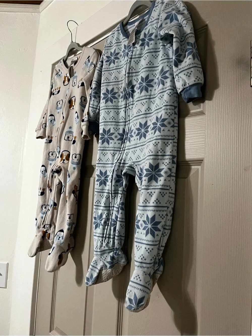 Gerber Baby Set of 2 Cozy Microfleece Footie Pajamas 2T